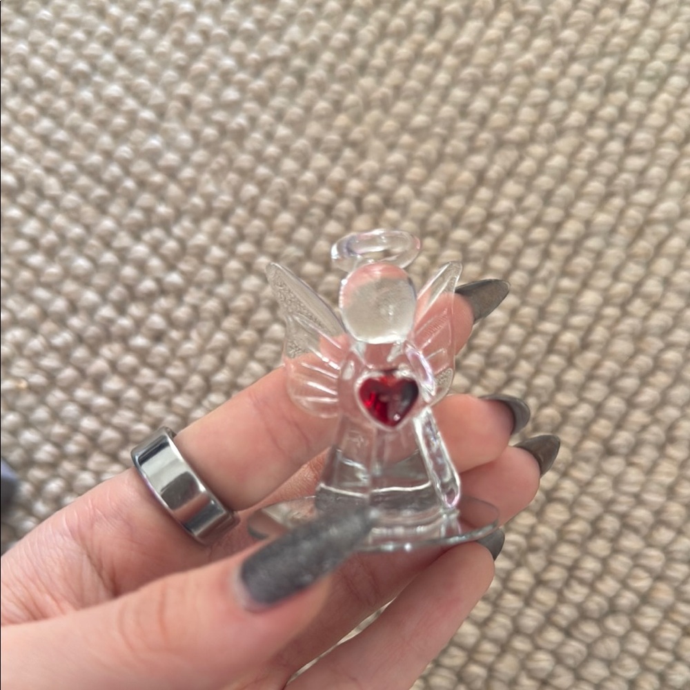 Rosenthal Crystal Votive with Red Accents